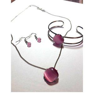 Pink Jewelry Set